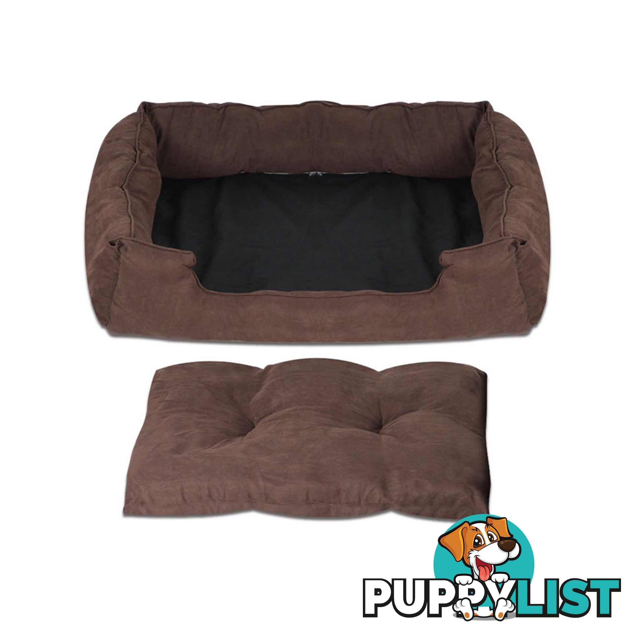 Faux Suede Washable Dog Bed - Extra Large