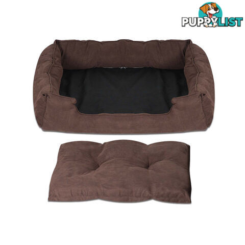 Faux Suede Washable Dog Bed - Extra Large