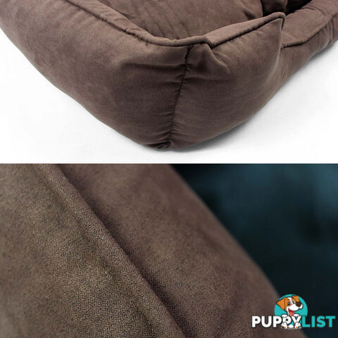 Faux Suede Washable Dog Bed - Extra Large