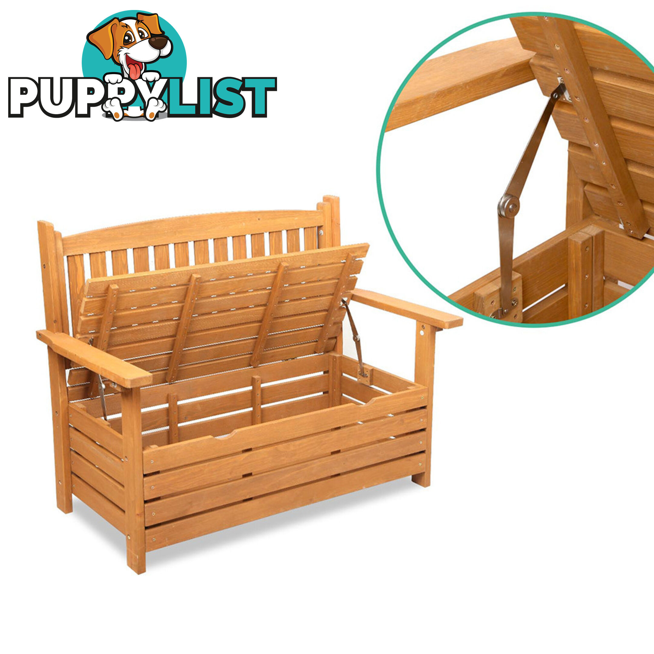 Wooden Pet Hutch with Nesting Box