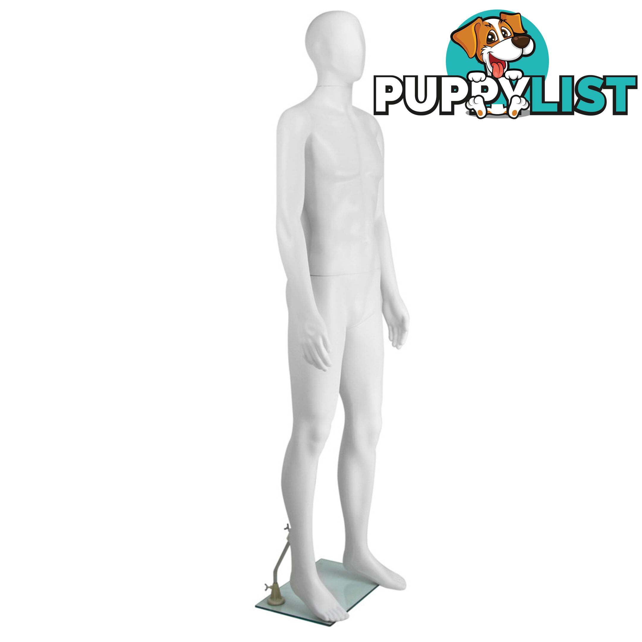 Full Body Male Mannequin Cloth Display Tailor Dressmaker White 186cm