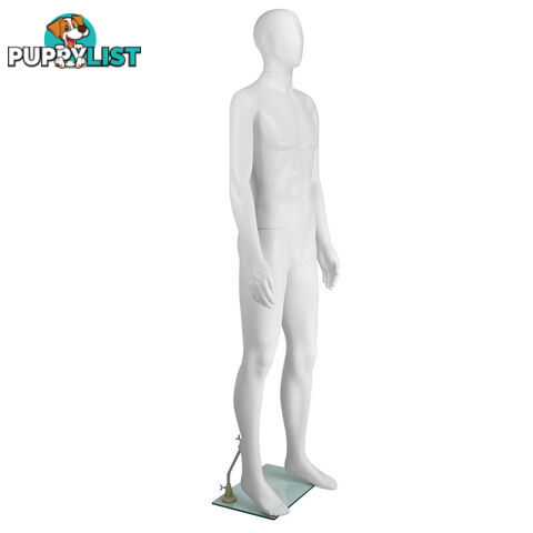 Full Body Male Mannequin Cloth Display Tailor Dressmaker White 186cm