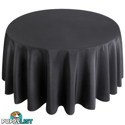 4 Pcs Wedding Table Cloth Round 305cm Black