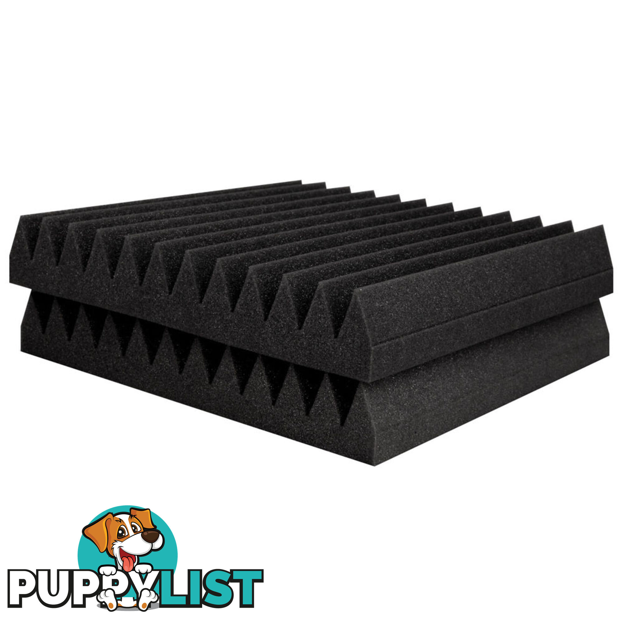 Set of 20 Studio Wedge Acoustic Foam Charcoal 30 x 30cm