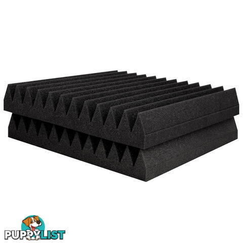 Set of 20 Studio Wedge Acoustic Foam Charcoal 30 x 30cm