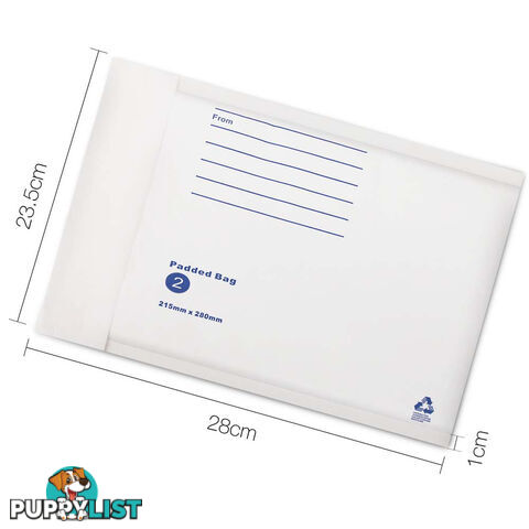 Bubble Padded Mail Envelopes 100pcs 215mm x 280mm