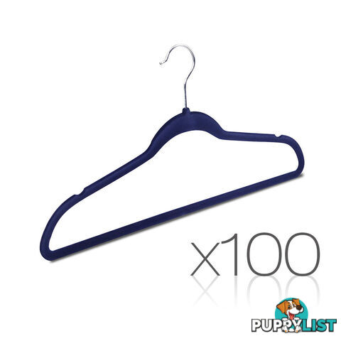 Set of 100 Velvet Coat Hangers