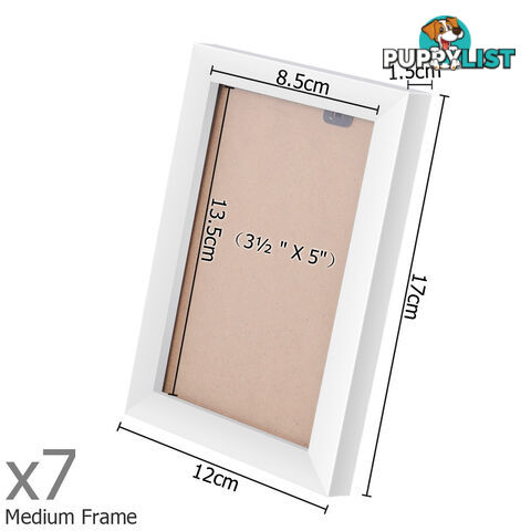 26 pcs Photo Frames Set Wall White