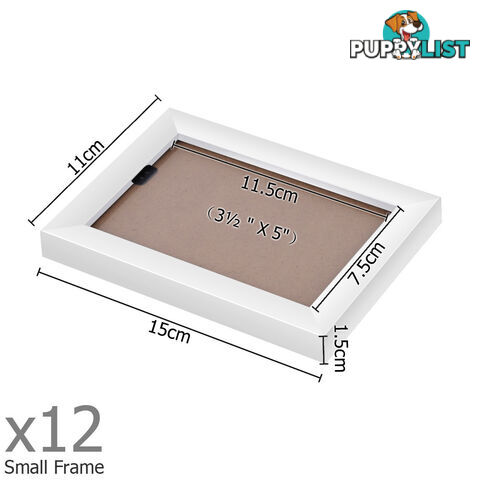 26 pcs Photo Frames Set Wall White