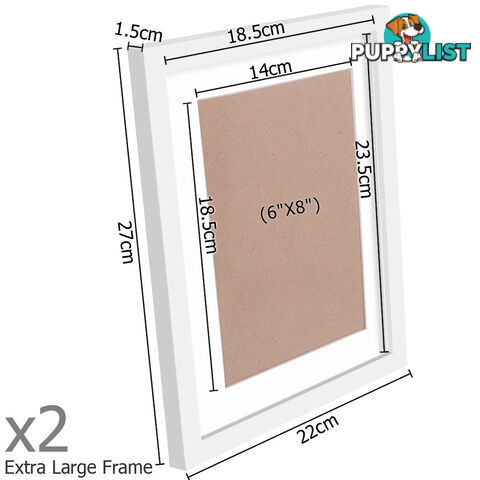 26 pcs Photo Frames Set Wall White