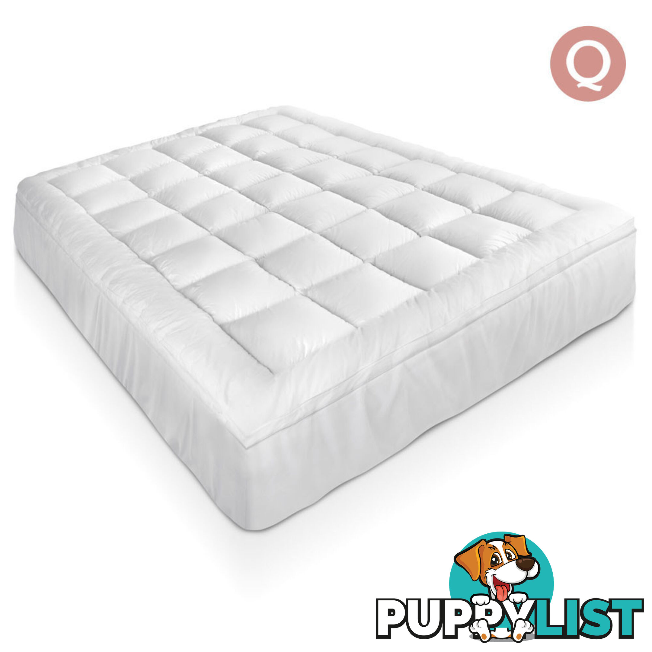 Bamboo Pillowtop Mattress Topper 5cm - Queen