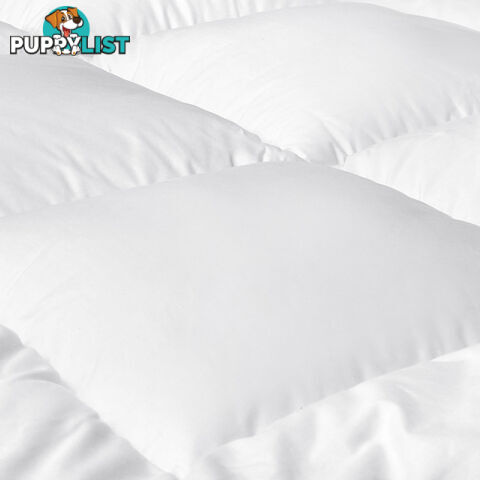 Duck Feather Down Quilt Super King White