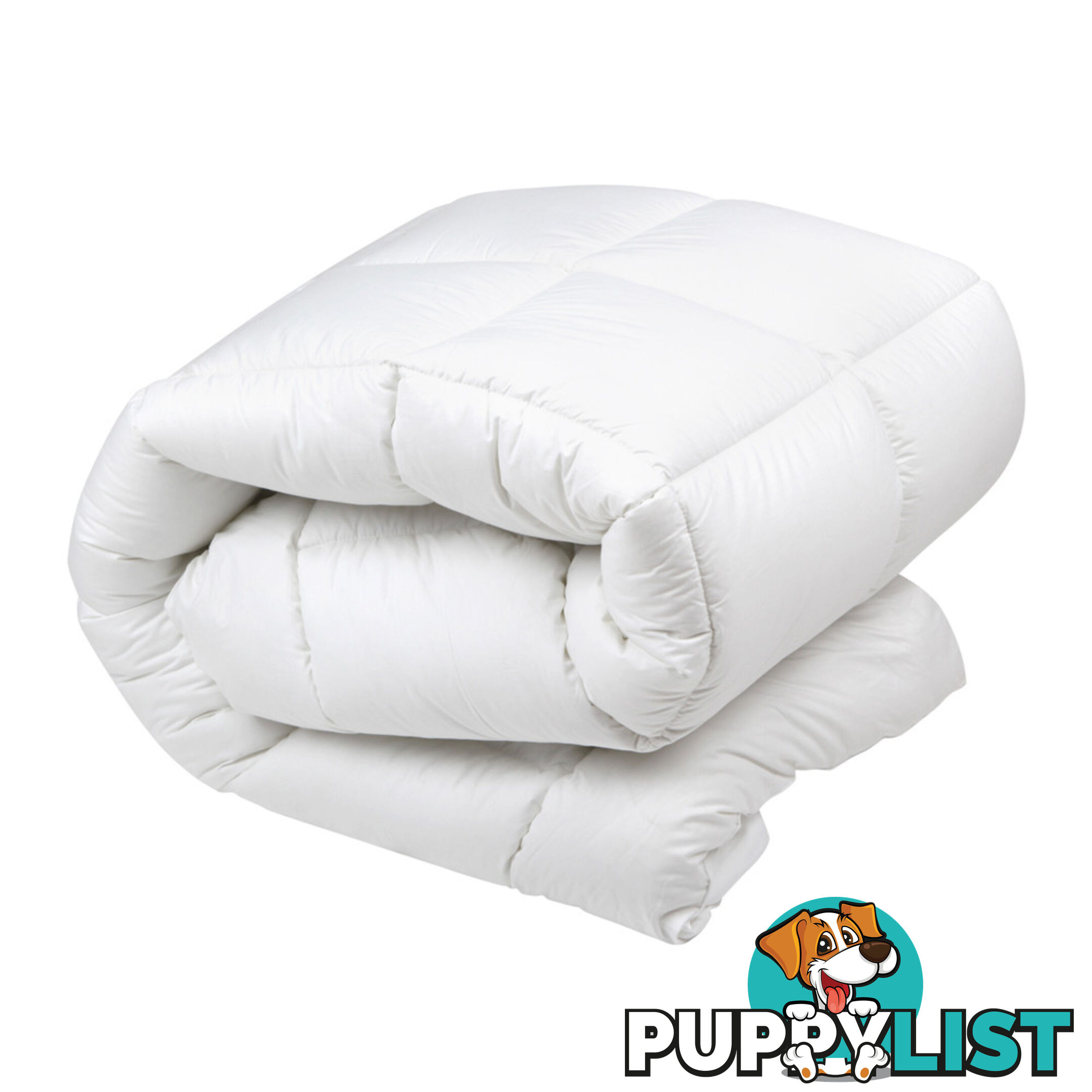 Duck Feather Down Quilt Super King White