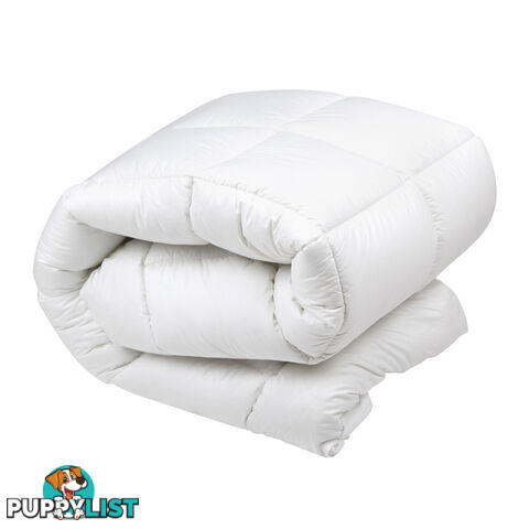 Duck Feather Down Quilt Super King White