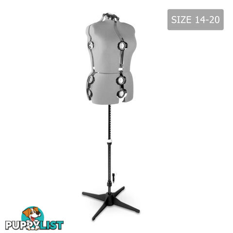 Adjustable Dressmaking Mannequin SZ14-20 - Grey