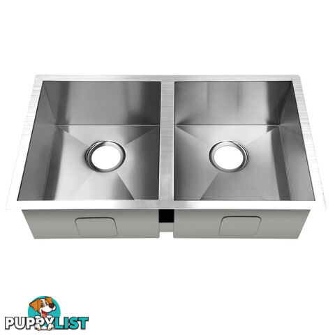 Stainless Steel Kitchen/Laundry Sink w/ Strainer Waste 865x440mm