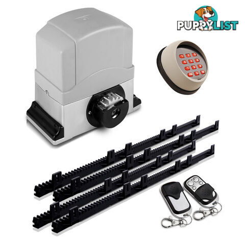 Automatic Sliding Gate Opener with 2 Remote Controls