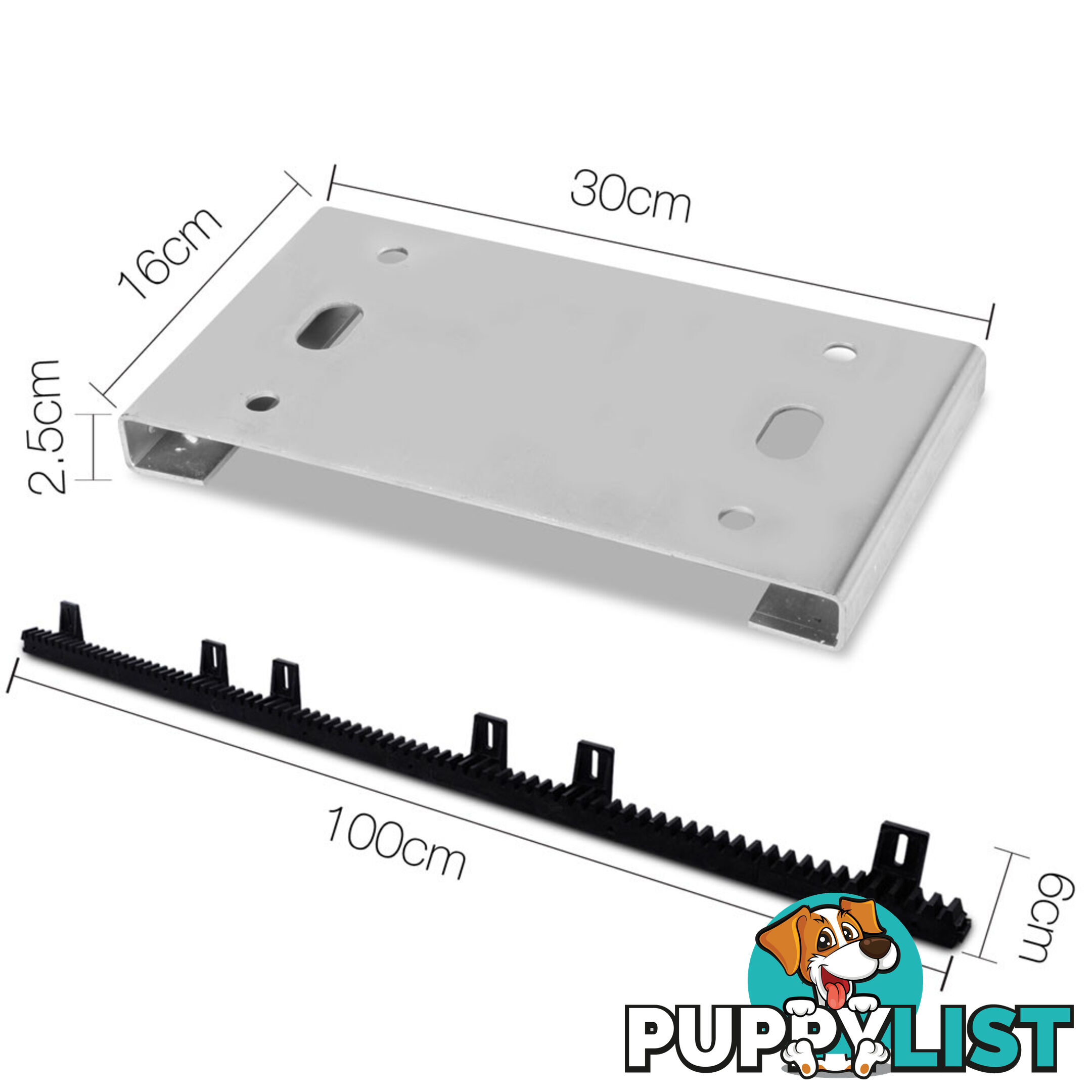 Automatic Sliding Gate Opener with 2 Remote Controls