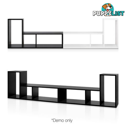 DIY L Shaped Display Shelf - Black