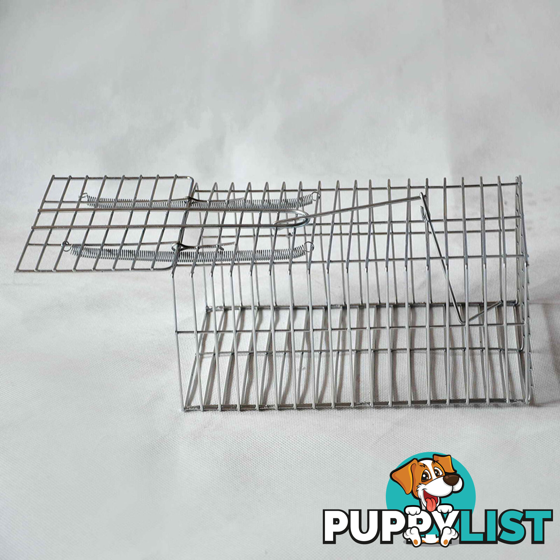 Set of 4 Humane Animal Trap Cage 29 x 15 x 15cm Silver