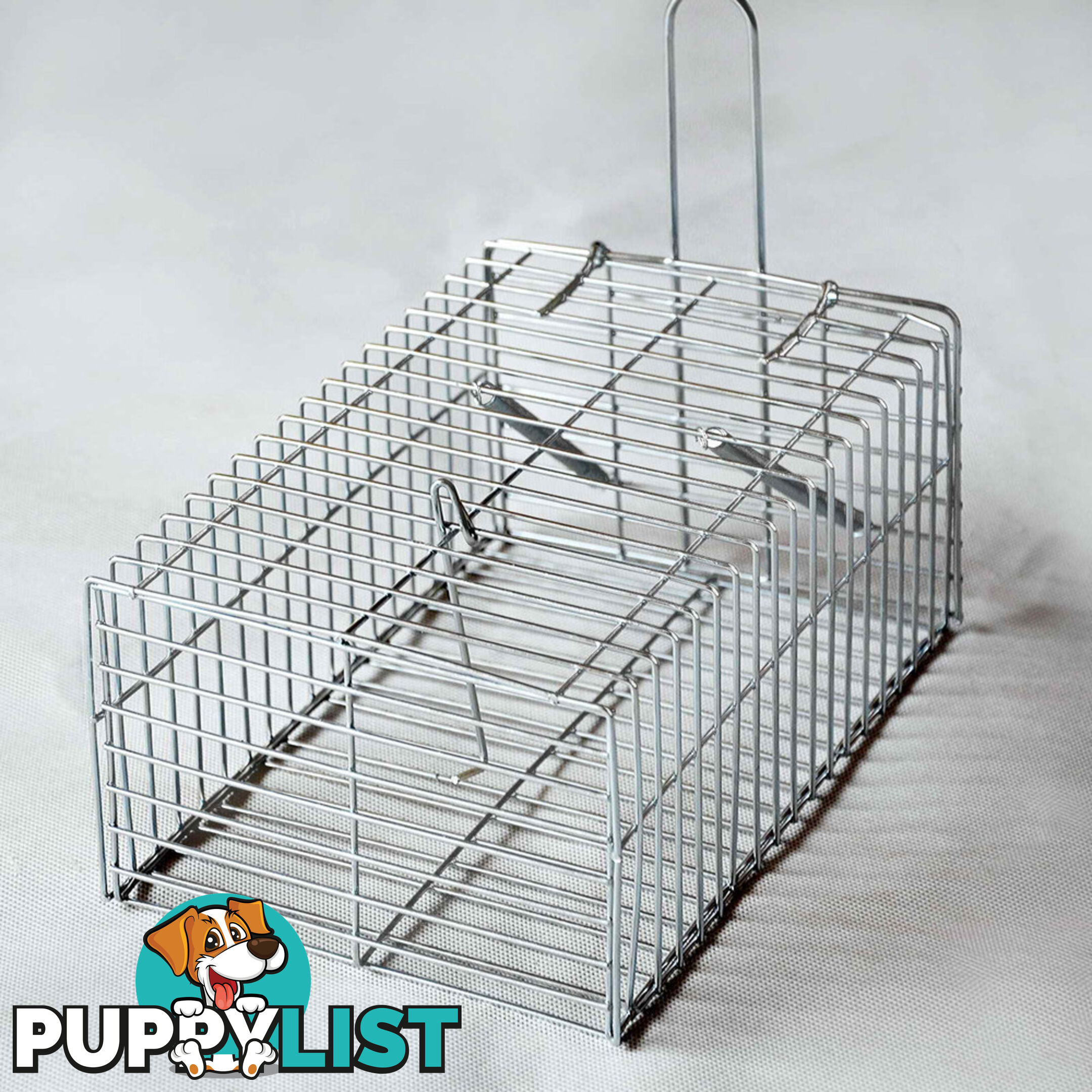 Set of 4 Humane Animal Trap Cage 29 x 15 x 15cm Silver