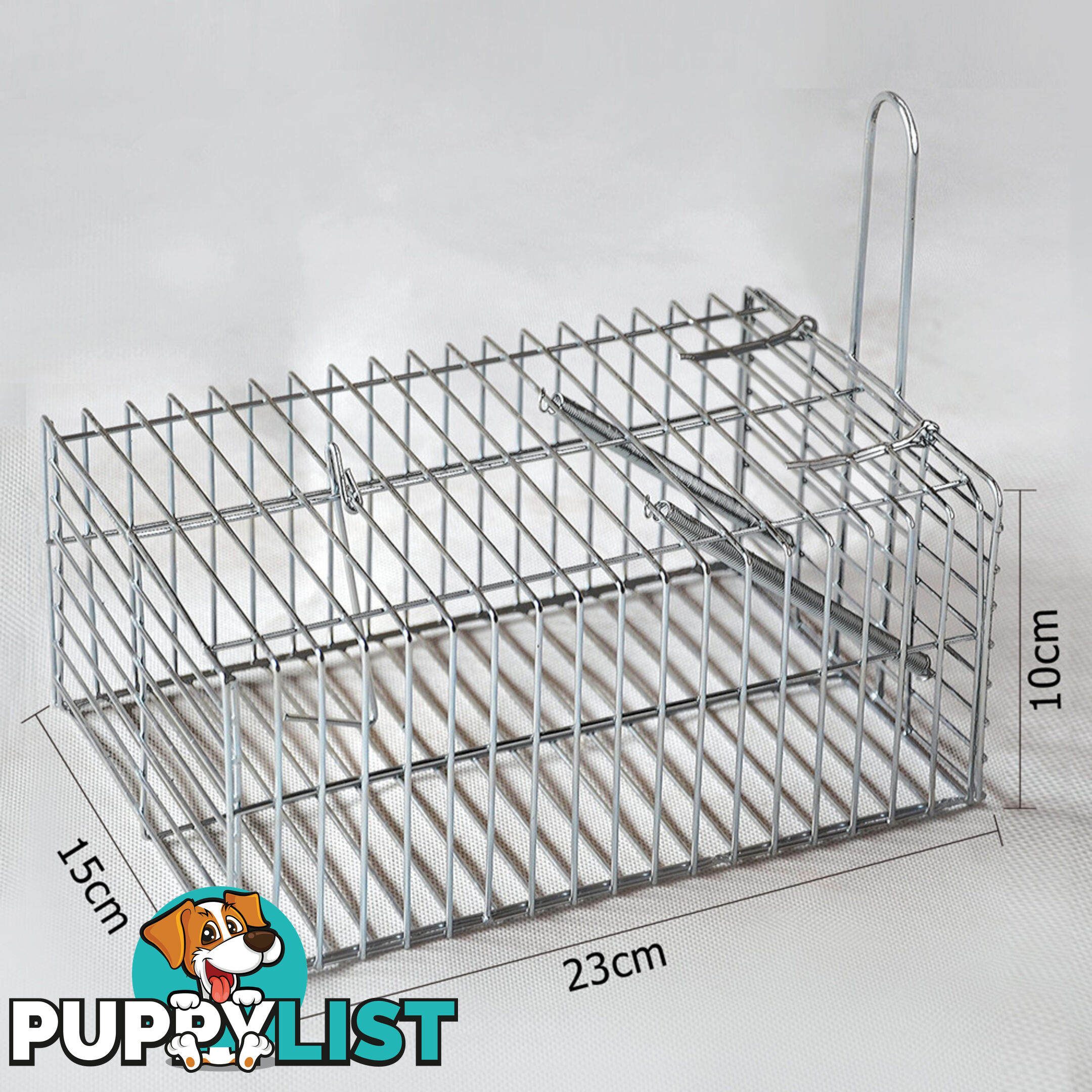 Set of 4 Humane Animal Trap Cage 29 x 15 x 15cm Silver