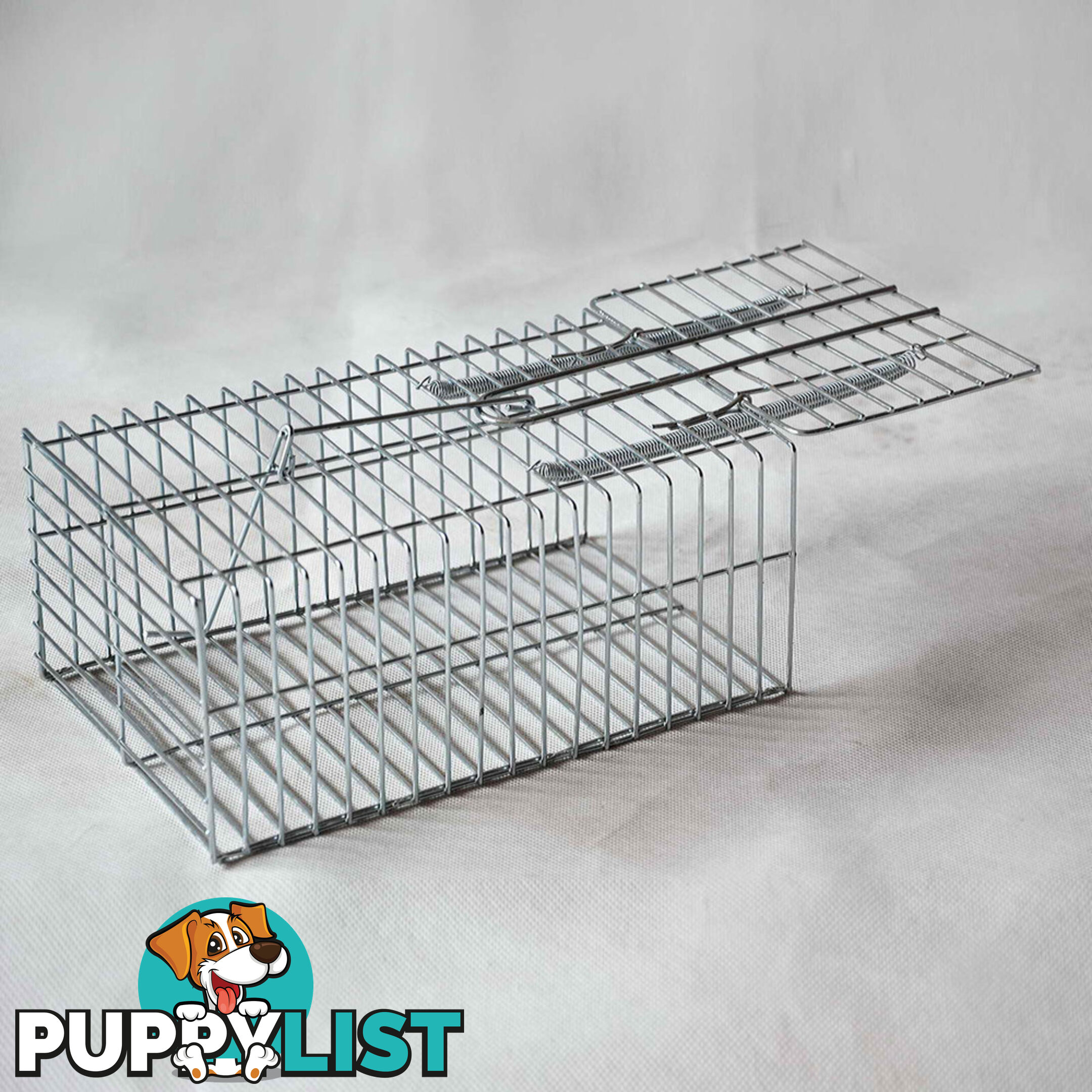 Set of 4 Humane Animal Trap Cage 29 x 15 x 15cm Silver