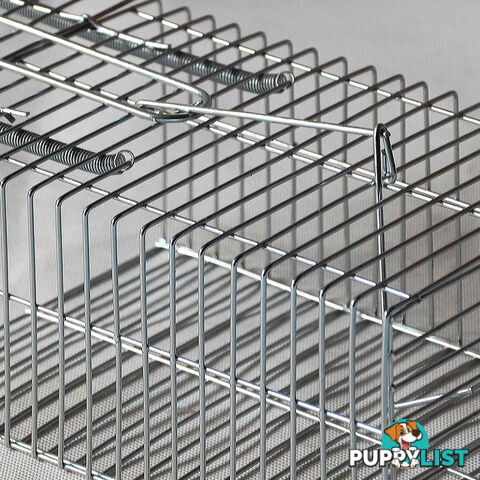 Set of 4 Humane Animal Trap Cage 29 x 15 x 15cm Silver