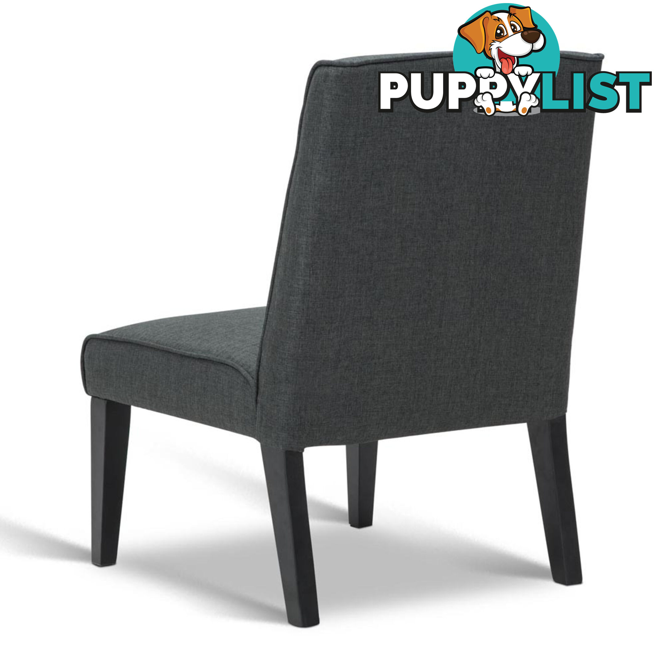 Fabric Dining Lounge Chair - Grey