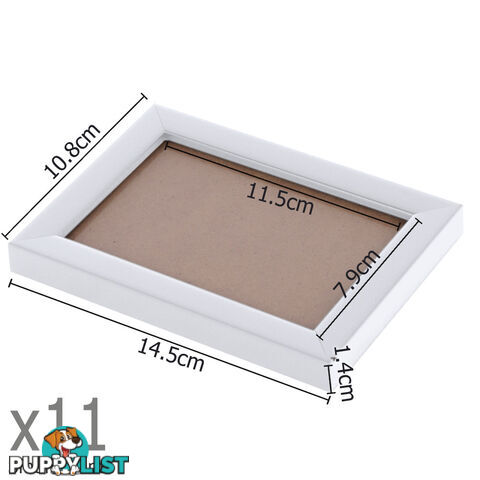 23 pcs Photo Frames Set Wall White