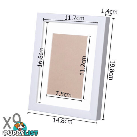 23 pcs Photo Frames Set Wall White