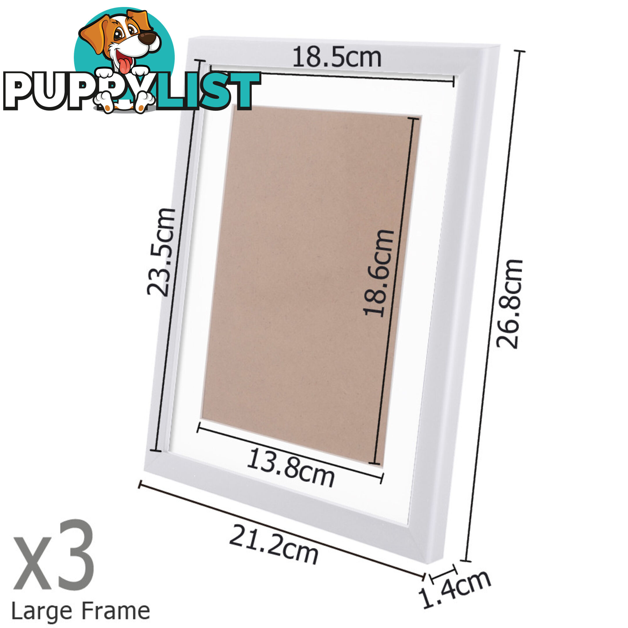 23 pcs Photo Frames Set Wall White