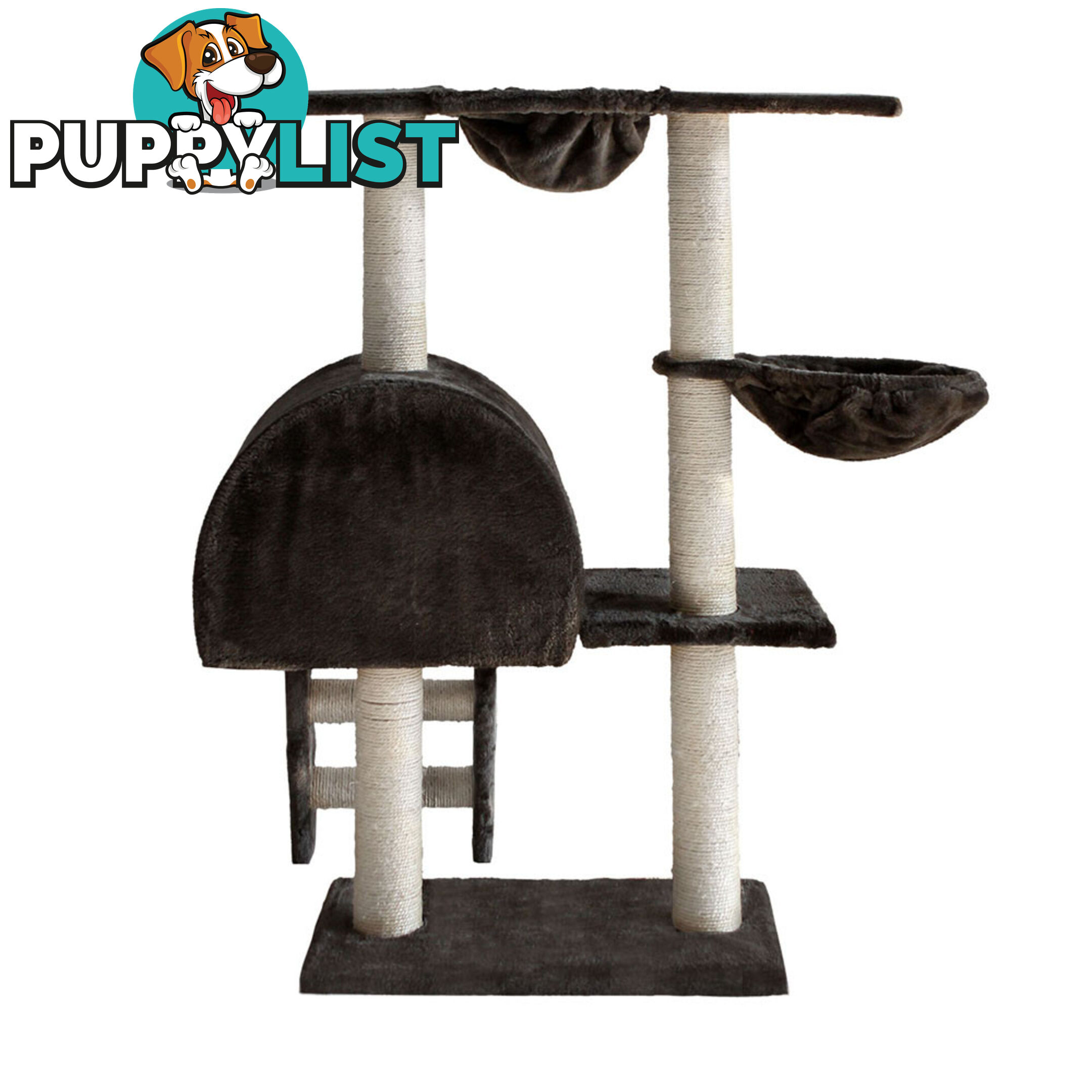 Cat Scratching Poles Post Furniture Tree 100cm Dark Grey