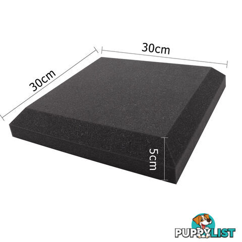 Set of 20 Studio Corner Bass Trap Acoustic Foam Black