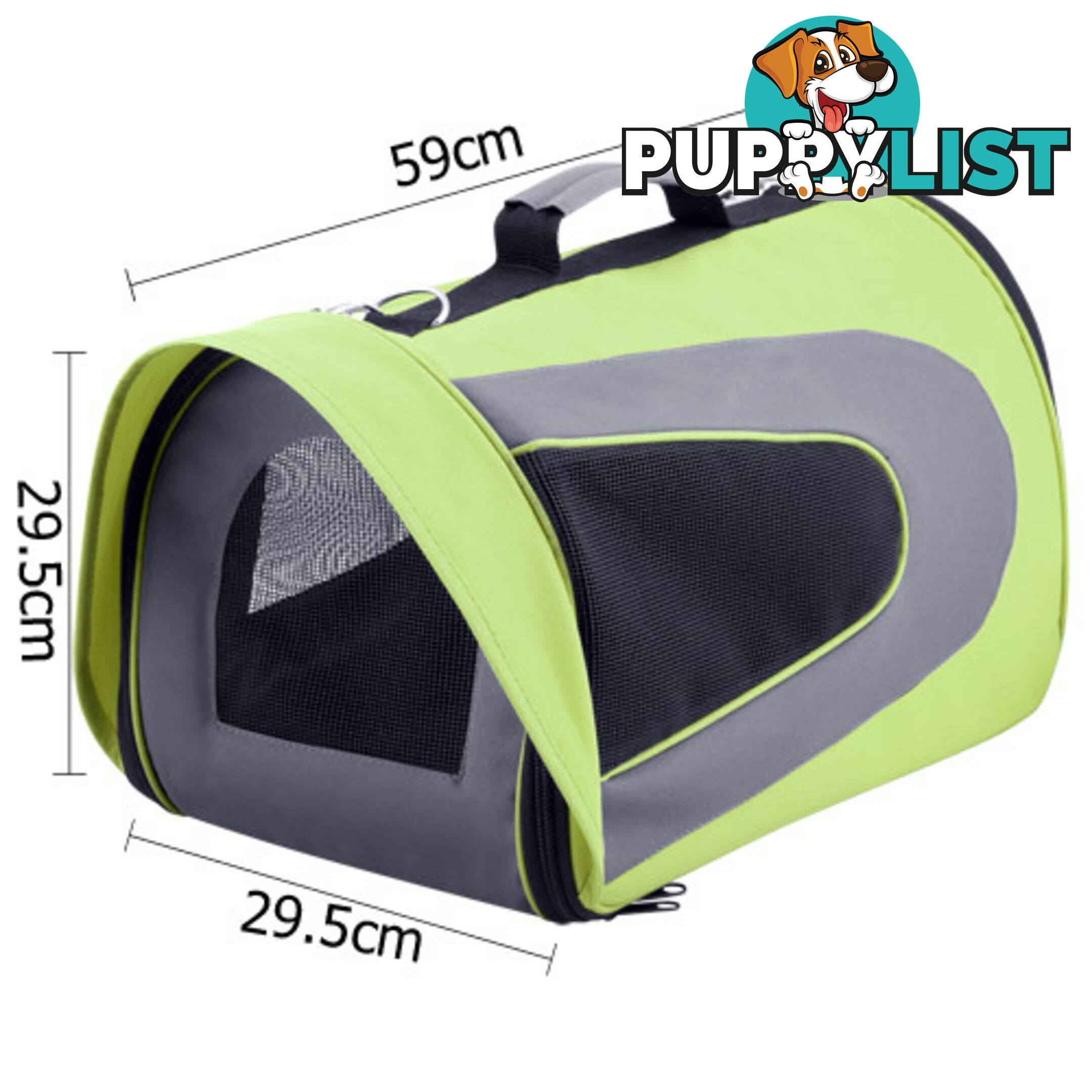 Pet Dog Cat Carrier Travel Bag XLarge Lime Green