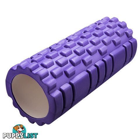 Yoga Gym Pilates EVA Stick Foam Roller Blue 90 x 15cm