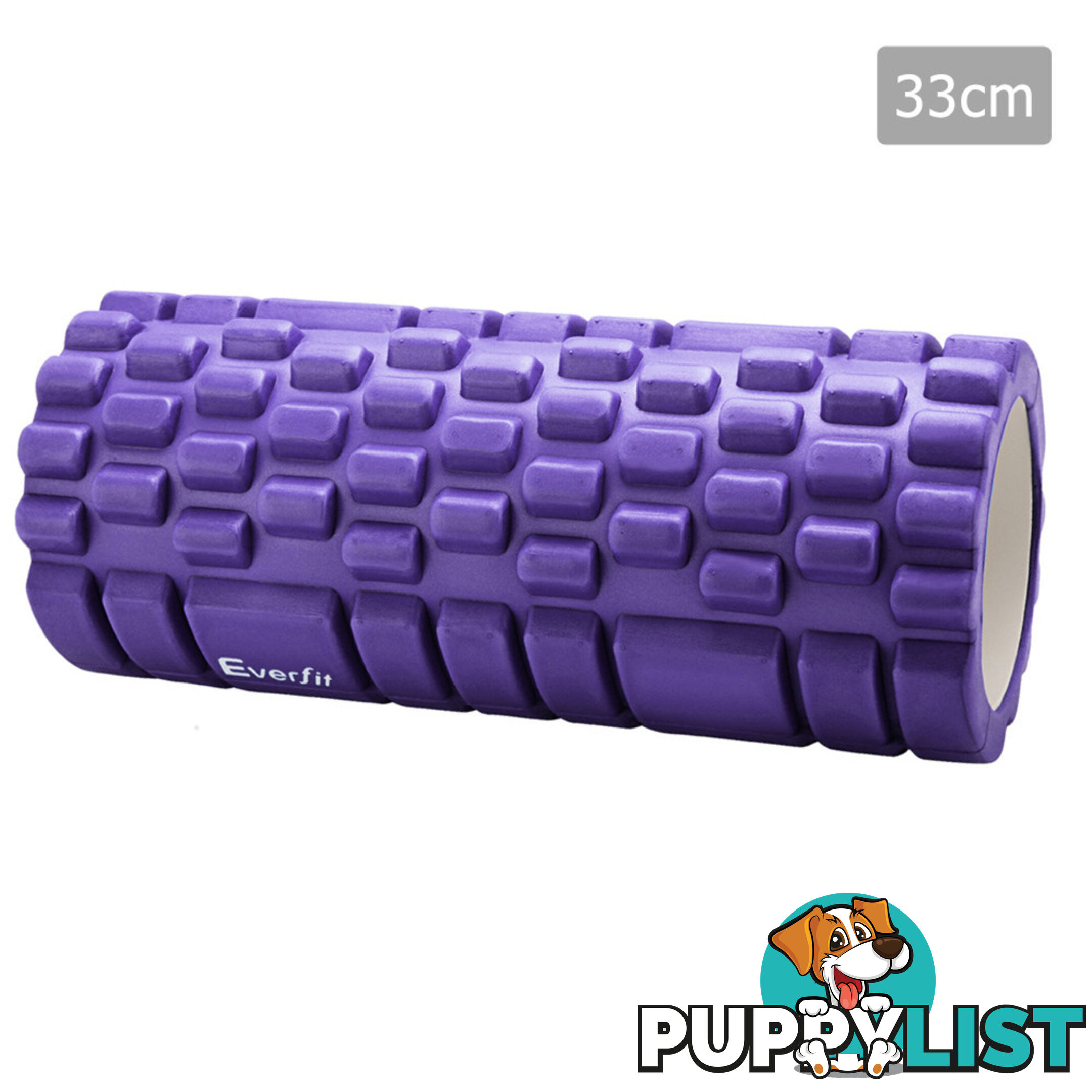 Yoga Gym Pilates EVA Stick Foam Roller Blue 90 x 15cm