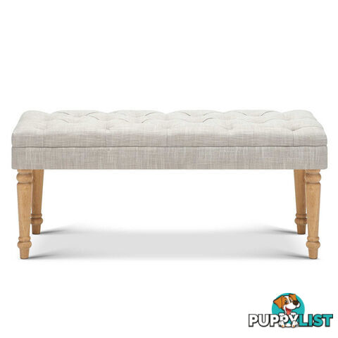 Seat Footstool Bench Stool - Grey