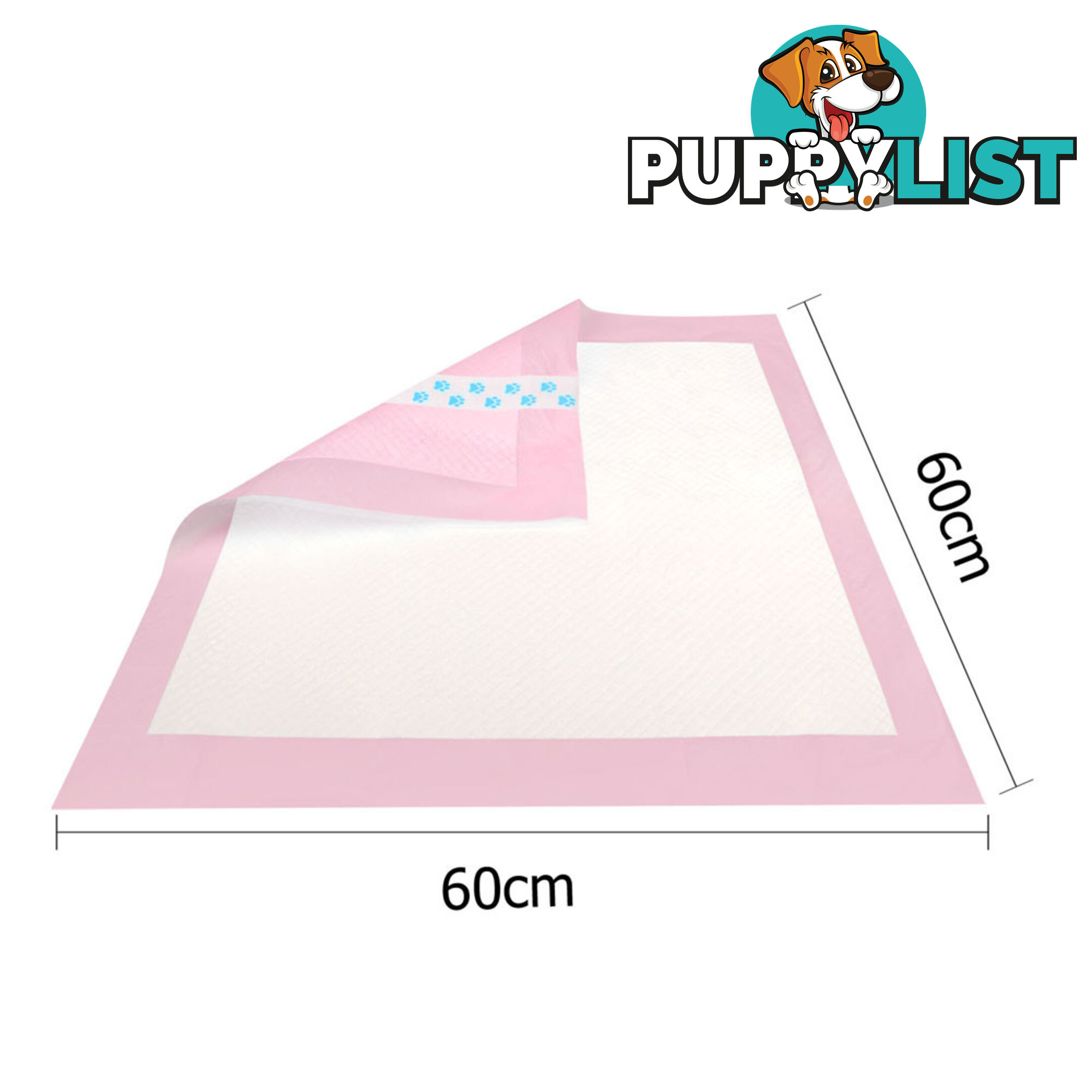 200 Puppy Pet Dog Toilet Training Pads Pink