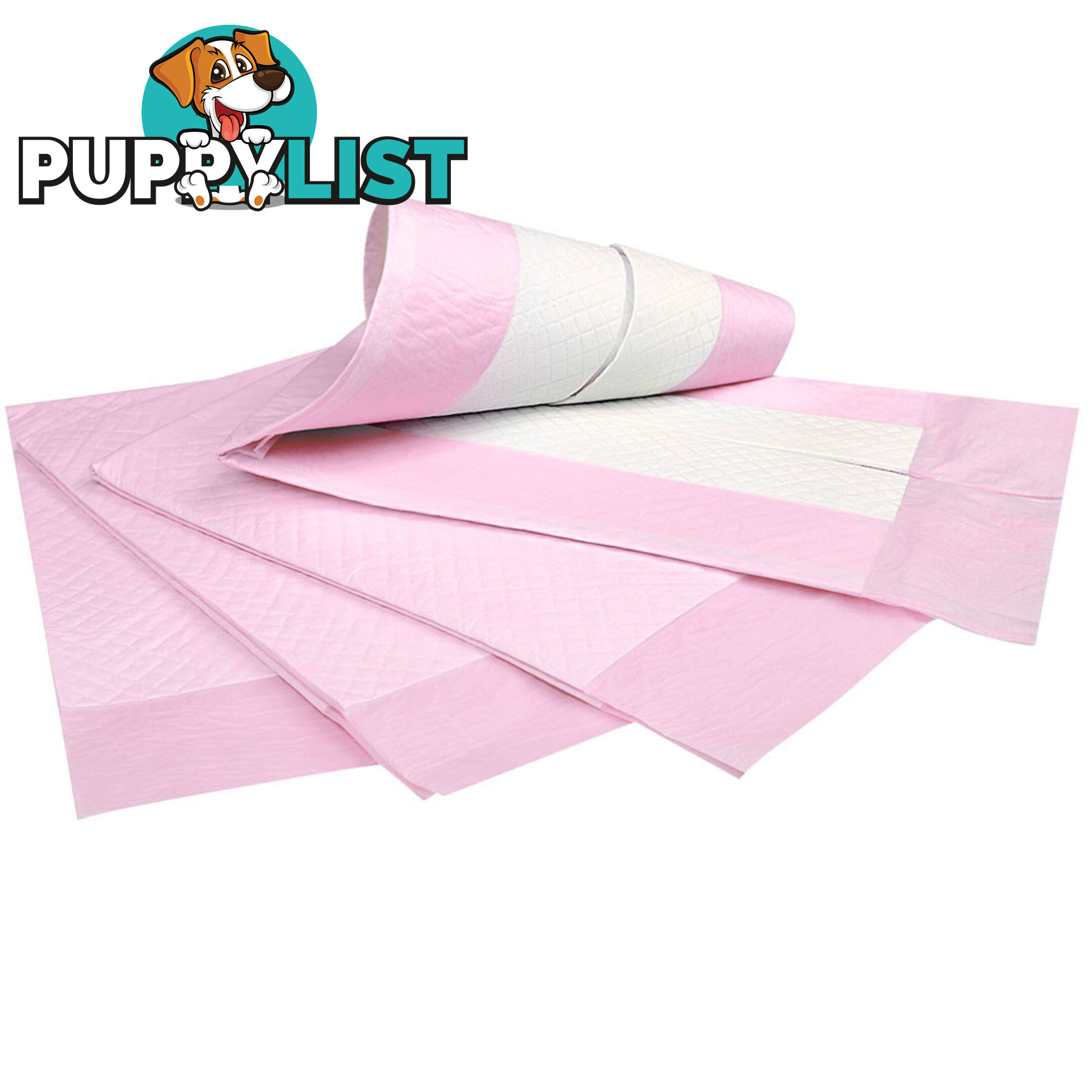 200 Puppy Pet Dog Toilet Training Pads Pink