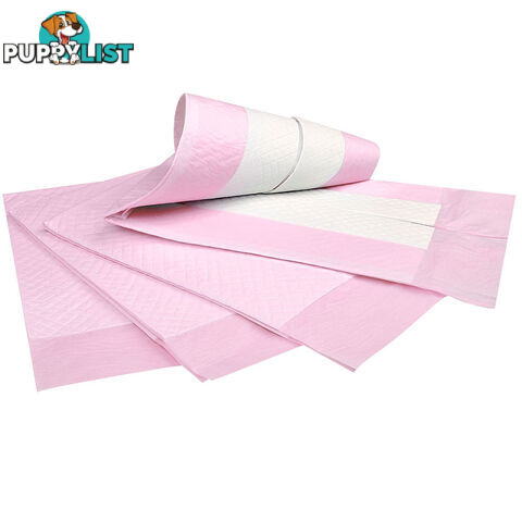 200 Puppy Pet Dog Toilet Training Pads Pink