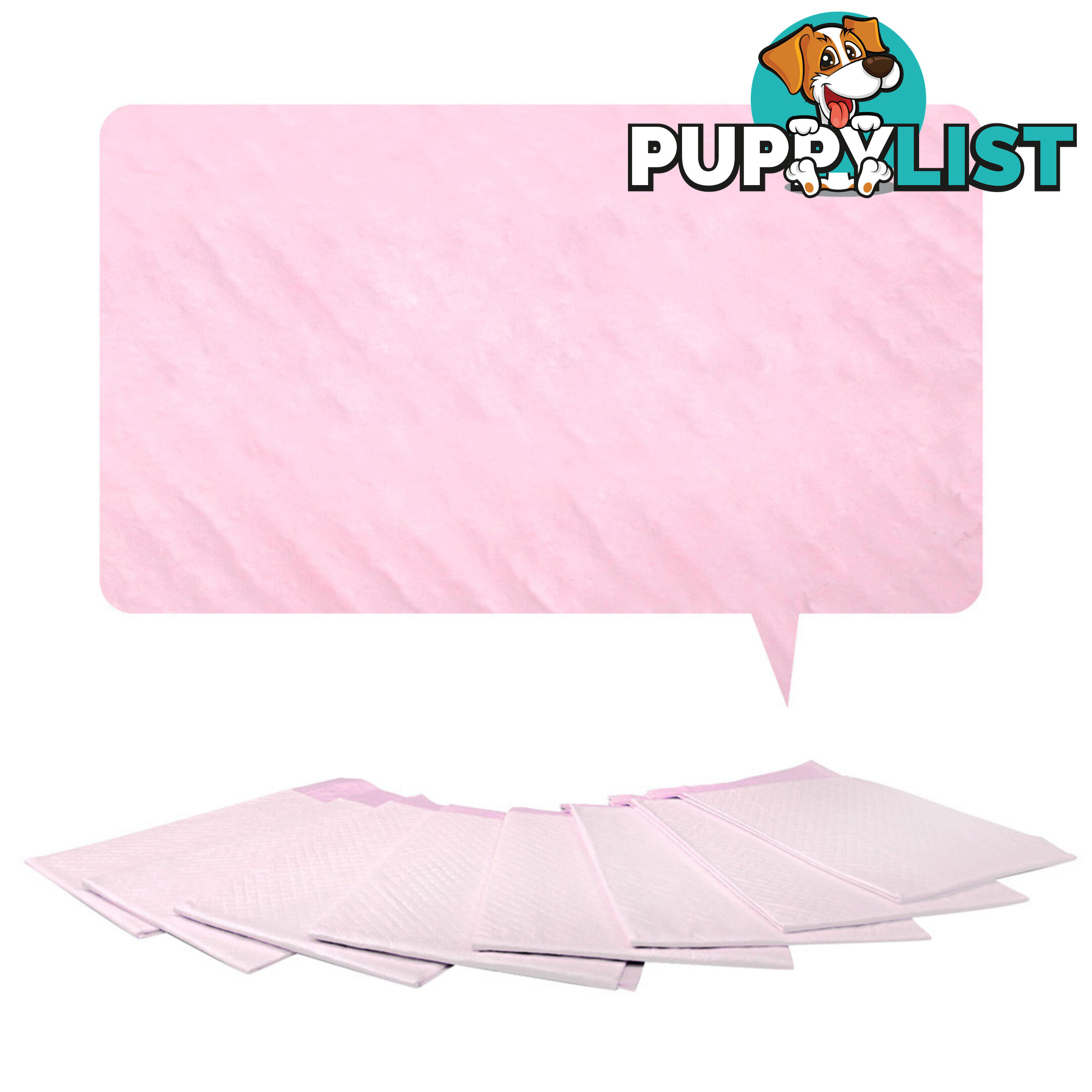 200 Puppy Pet Dog Toilet Training Pads Pink