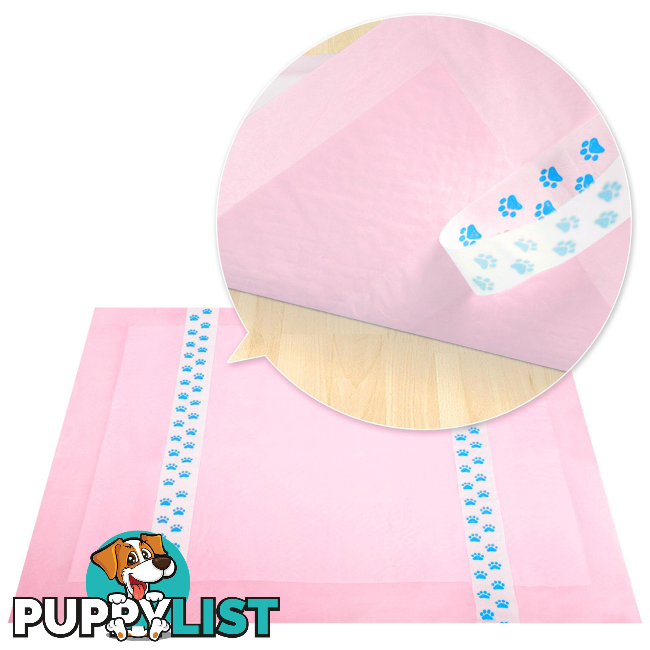 200 Puppy Pet Dog Toilet Training Pads Pink