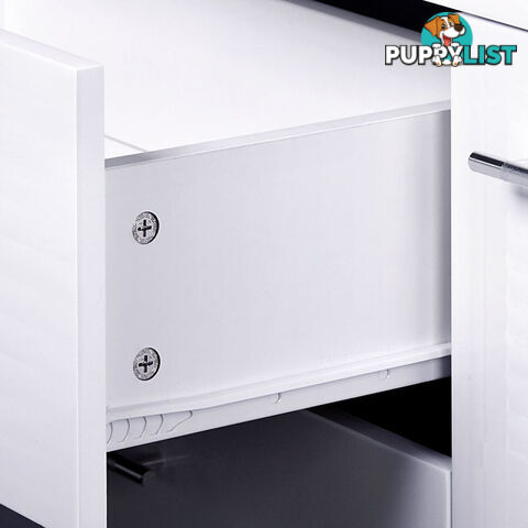 High Gloss Sideboard Storage Cabinet Cupboard White