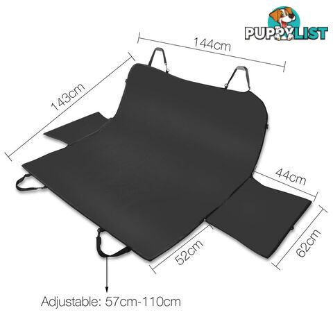 Pet Waterproof Scratchproof Car Seat Cover - Black