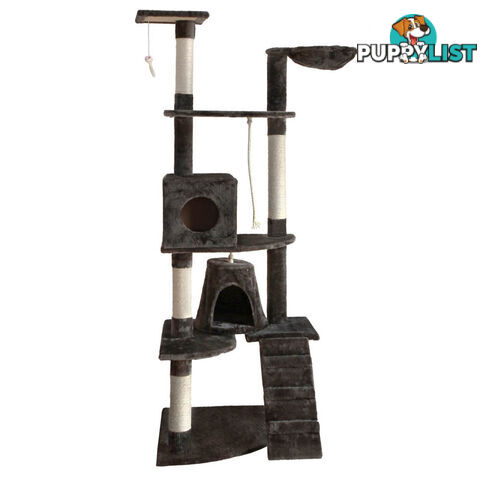 Cat Scratching Poles Post Furniture Tree 193cm Dark Grey