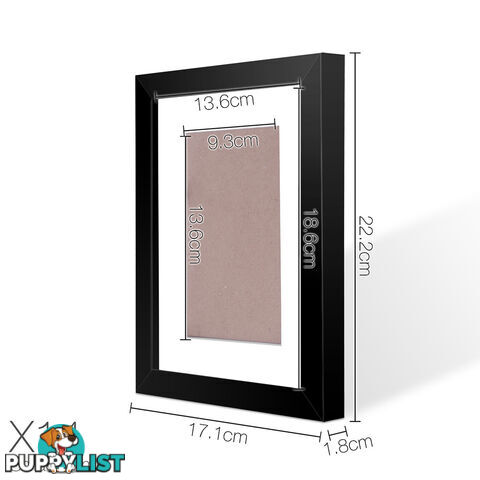 20 pcs Photo Frames Set Wall Black