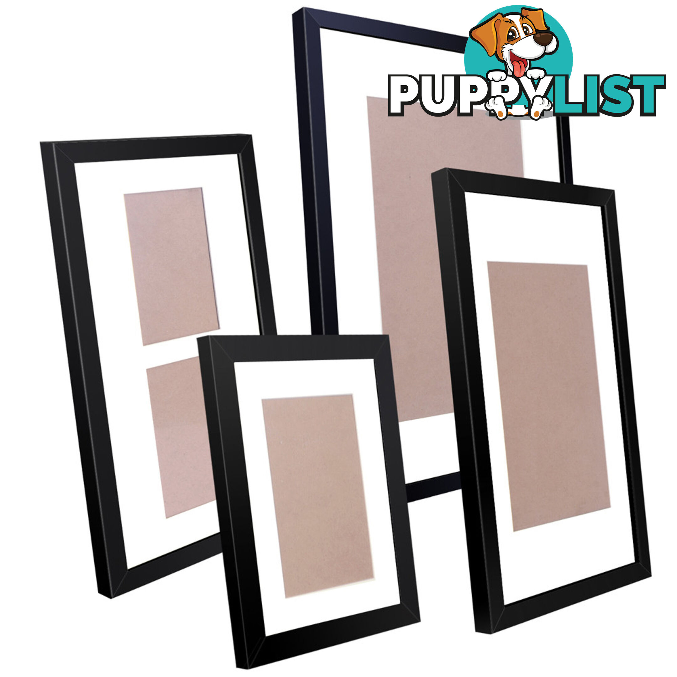 20 pcs Photo Frames Set Wall Black