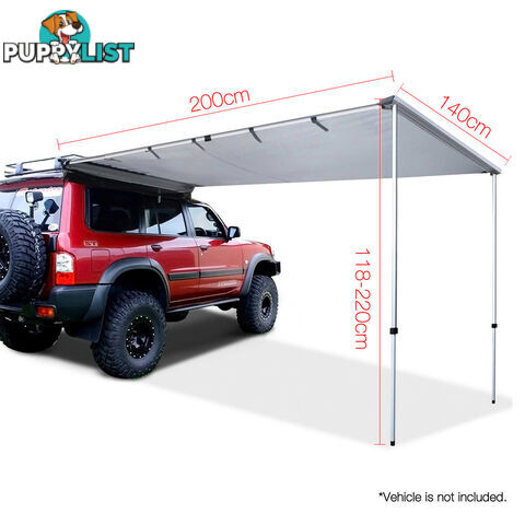 2X1.4M Car Awning  - Grey