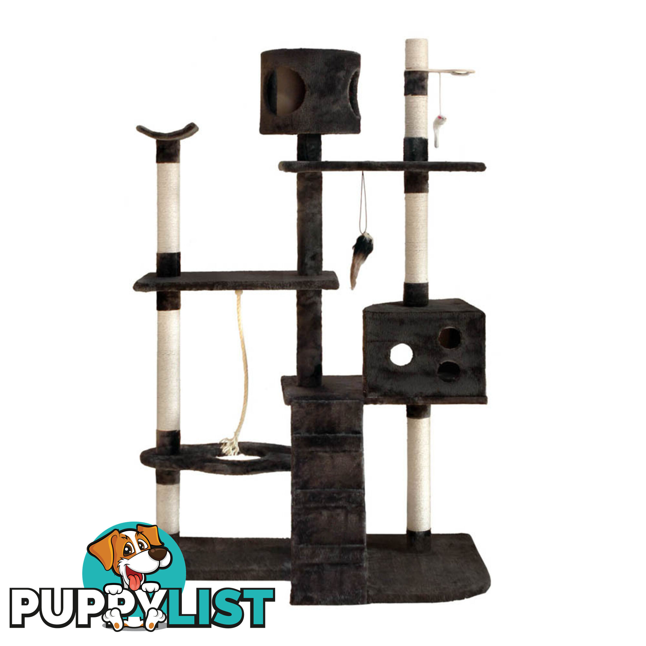 Cat Scratching Poles Post Furniture Tree 170cm Grey